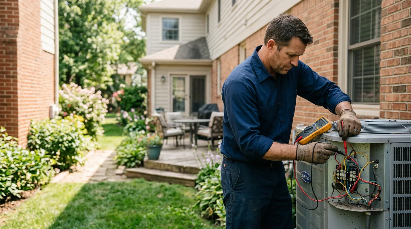 HVAC technician working near Delaware Water Gap, PA